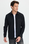 Men's Regular Fit Classic Cut Straight Pocket Dark Anthracite Lumberjack Shirt - 6