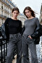 Siyah-Antrasit İkili Paket Crop/Kısa Fitted/Vücuda Oturan Örme Bluz TWOAW25BZ00061 - 7