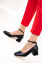 Black Women's Classic Heeled Shoes 19917 - 5