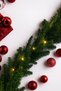 New Year's 160 cm Large Size Pine Garland Set with Lights Led - 3