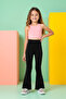 Kids Ds Luna Black Spanish Leggings with Elastic Waist for Children - 2