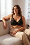 Black Lace Fixed Sponge Covered T-Shirt Bra Plus Size Bra Tbbaw26Cw00000