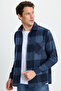 Men's regular fit classic cut plaid pocketed lumberjack shirt - 6