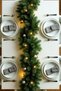 New Year's 160 cm Large Size Pine Garland Set with Lights Led - 2