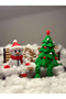 Snowman and Pine Tree Figure New Year Decor Christmas Ornament
