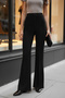 Ds Lina Black Spanish Leg Trousers Are Relaxed Fit, High Waist, Shaping / Sculpting and Flexible - 2