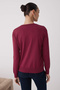 Wardrobe Essentials Bordo Merserize Görünümlü İnce Basic Triko Kazak | TWOAW26KZ00081 - 4