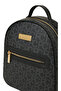 Black Large Alphabet Women's Backpack 05Po22Y1541 - 3