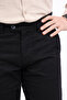Siyah Erkek Dar Paça/Slim Fit Mevsimlik %100 Pamuk Likralı Kumaş Pantolon TMNAW26PL00032 - 7