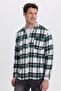 Men's Regular Fit Classic Cut Double Pocket Winter Lumberjack Checkered Shirt - 2