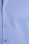 Modern Slim Fit Long Sleeve Cotton Easy-Iron Dobby Cobalt Blue Men's Shirt - 7