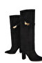 Black Suede Women's Boots & Booties 21216 - 4