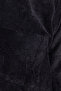 Men's Regular Fit Comfortable Cut Corduroy Look Buttoned Collar Pocketed Black Jacket Shirt - 6