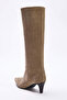 Camel Kadın Hakiki Deri Premium Kadın 7 cm Topuklu Çizme TAKAW26CZ00030 - 5