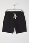 Black Regular/Normal Cut Textured 100% Cotton Shorts Tmnss24Sr00022 - 7