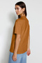 Açık Kahverengi %100 Pamuk Basic Regular/Normal Kalıp Dik Yaka Örme T-Shirt TWOAW20TS0096 - 9
