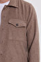 Men's Regular Fit Comfortable Cut Double Pocket Winter Lumberjack Light Brown Shirt - 3