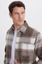Men's Regular Fit Comfortable Cut Winter Plaid Lumberjack Shirt - 2