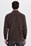 Men's Regular Fit Comfortable Cut Double Pocket Winter Lumberjack Brown Shirt - 7