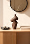 Amorphous Shaped Brown Vase 16Cmx31 cm Tphaw26Srk00005