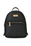 Black Large Alphabet Women's Backpack 05Po22Y1541