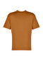 Açık Kahverengi %100 Pamuk Basic Regular/Normal Kalıp Dik Yaka Örme T-Shirt TWOAW20TS0096 - 12