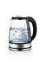 Sk-8033 Glass Blue Led Illuminated Wireless Water Heater Kettle - 7