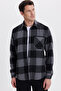 Men's regular fit classic fit plaid pocket lumberjack shirt - 4