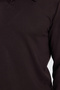 Men's Relax Fit Comfortable Cut Polo V-Neck Brown Sweatshirt - 7