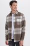 Men's Regular Fit Comfortable Cut Winter Plaid Lumberjack Shirt - 5