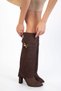 Brown Suede Women's Boots & Booties 21216 - 7