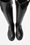 SHADOW Black Stretch Detail Women's Boots - 5