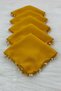 Gold Chiffon Bride Groom Handkerchief, Wedding Handkerchief Bridesmaid Bride Party Henna Engagement Circumcision Gift, 10 Pieces - 3