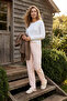 Powder-Multicolor Polka Dot Cotton Knitted Pajama Bottoms THMSS23PJ00004