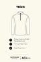 Men's Light Beige Cotton Standard Fit Regular Cut Zippered Bato Collar Jacquard Knitwear Sweater - 3