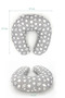 Double-Sided Breastfeeding Baby Support Cushion Maternity Pillow Cotton Fabric, Big Stars Series, Gray - 4