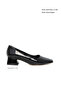 Black Patent Leather Women's Classic Heeled Shoes 21200 - 2