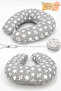 Double-Sided Breastfeeding Baby Support Cushion Maternity Pillow Cotton Fabric, Big Stars Series, Gray