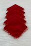 Red Chiffon Bride Groom Handkerchief, Wedding Handkerchief Bridesmaid Bride Party Henna Engagement Circumcision Gift, 10 Pieces - 4