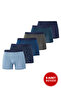 Men's 6-Piece Premium Series Cotton Lycra Stretch Fabric Boxer Briefs (Groom's Trunk Trunk Set)