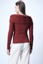 Women's Tile Madonna Collar Cross Detailed Knitted Blouse Alc-X14729 - 7