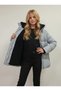 Girl's Zipper and Snap Closure Detachable Hood Fur Lined Plush Waterproof Coat