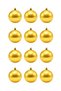 Christmas pine tree 12-piece cute ball set 3cm christmas ornament - 4