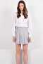 Gray Pleated Lined Mini Skirt Alc-X14800 - 5