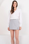 Gray Cashmere Short Skirt Alc-X14803 - 4