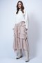 Stone Layered Flounced Maxi Length Woven Skirt Alc-X14749 - 2