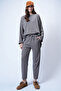Women's Mink Crew Neck Asymmetrical Cut Oversized Sweatshirt and Pants Set Alc-X13270 - 3