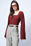 Women's Tile Square Neck Button Detailed Blouse Alc-X14748 - 5