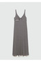 Knot Detailed Linen Dress - 3