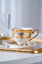 Macbeth 24K Gold Detailed 6-Person Porcelain Coffee Cup Set - 90 ml - 5